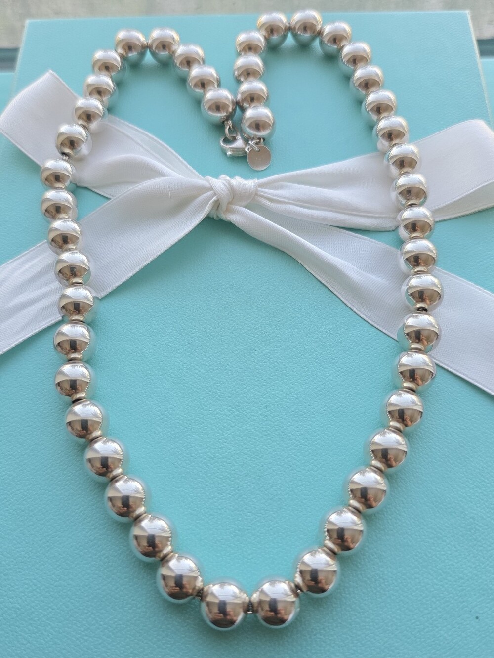 Tiffany & Co HardWear Bead Ball Necklace 10mm Beads